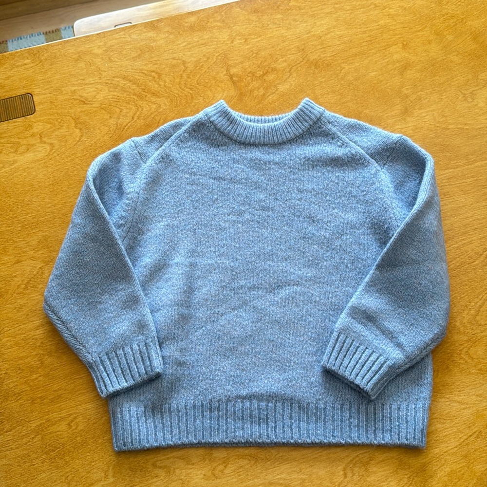NWOT soft baby blue Zara sweater 3-4 years unworn
